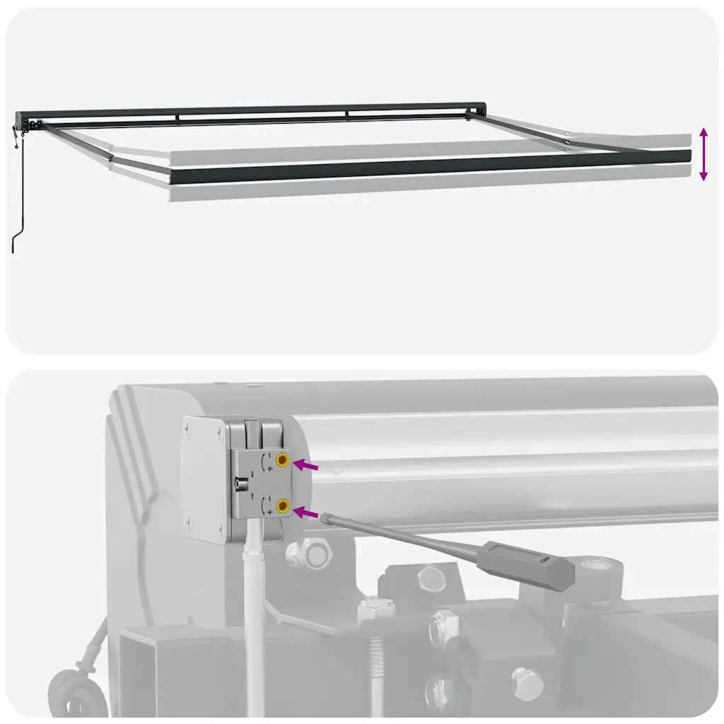 Tenda da Sole Retrattile Automatica Marrone 450x300 cm