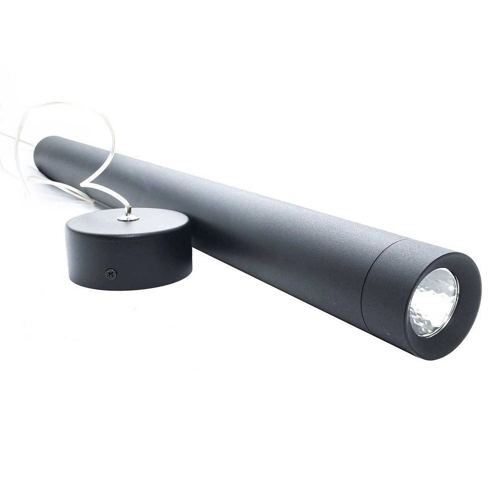 Trade Shop - Lampada Moderna Sospensione 120cm Slim Tondo Led 5watt Luce 3000k Cucina Pub Bar -