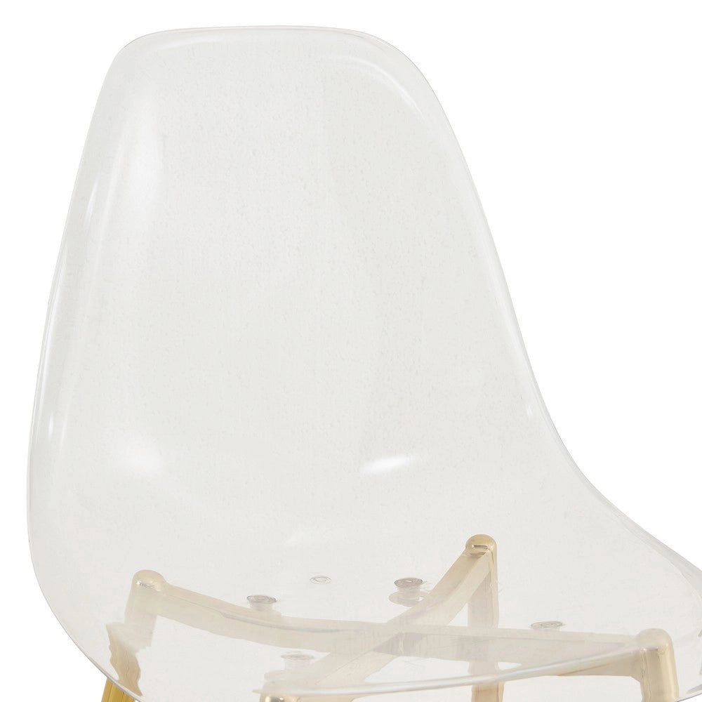 Set Tavolo Rotondo e Sedie ¨C Xylo ¨C Vetro Temperato, Polipropilene Trasparente, ?85 cm