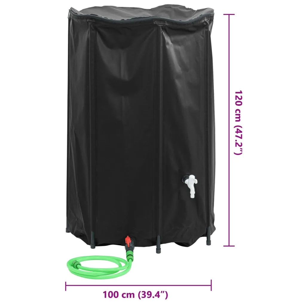 Serbatoio Acqua con Rubinetto Pieghevole 1000 L in PVC CFW2239467