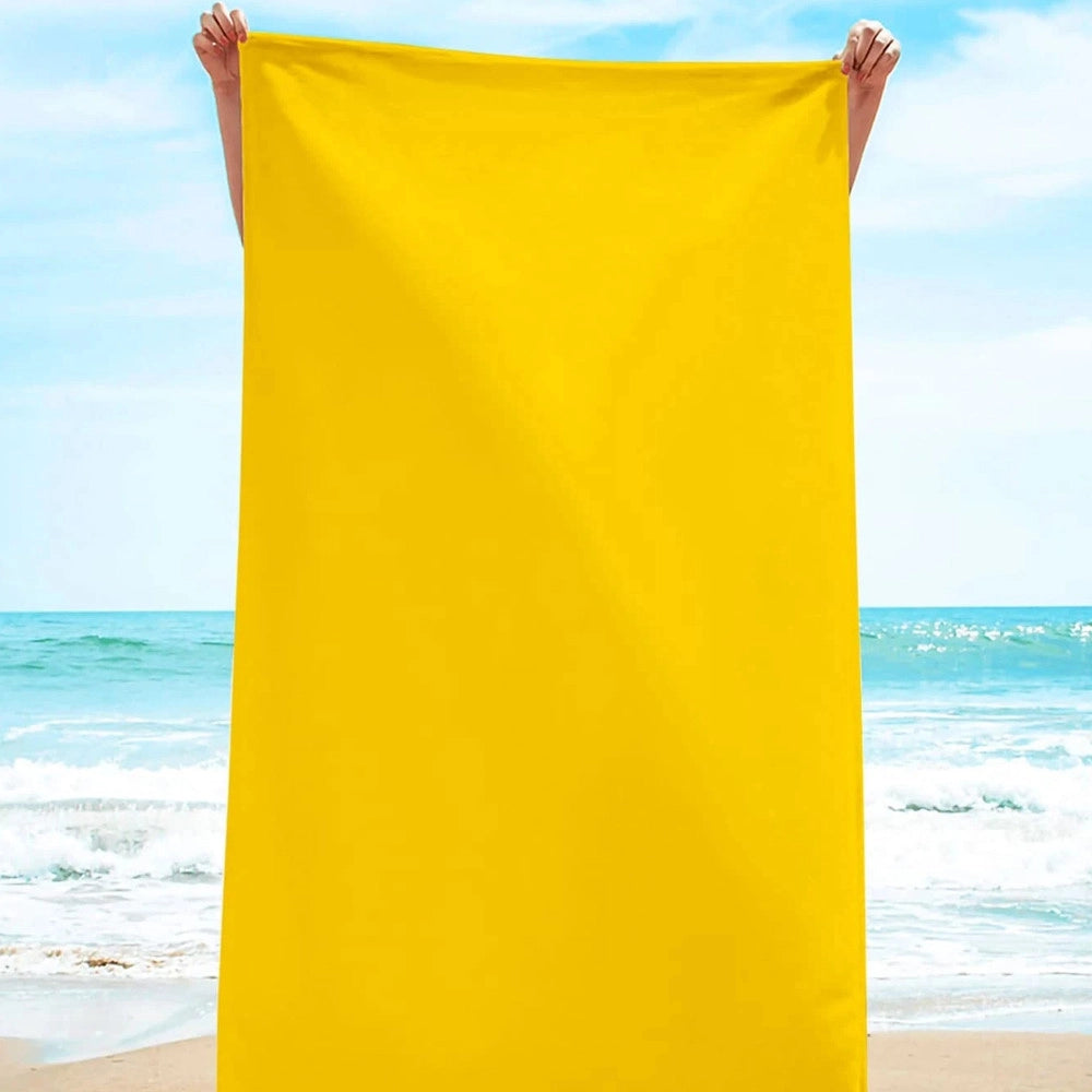 Trade Shop - Telo Mare Microfibra Asciugamano Sport Spiaggia Piscina Vari Colori 90x170 Cm -