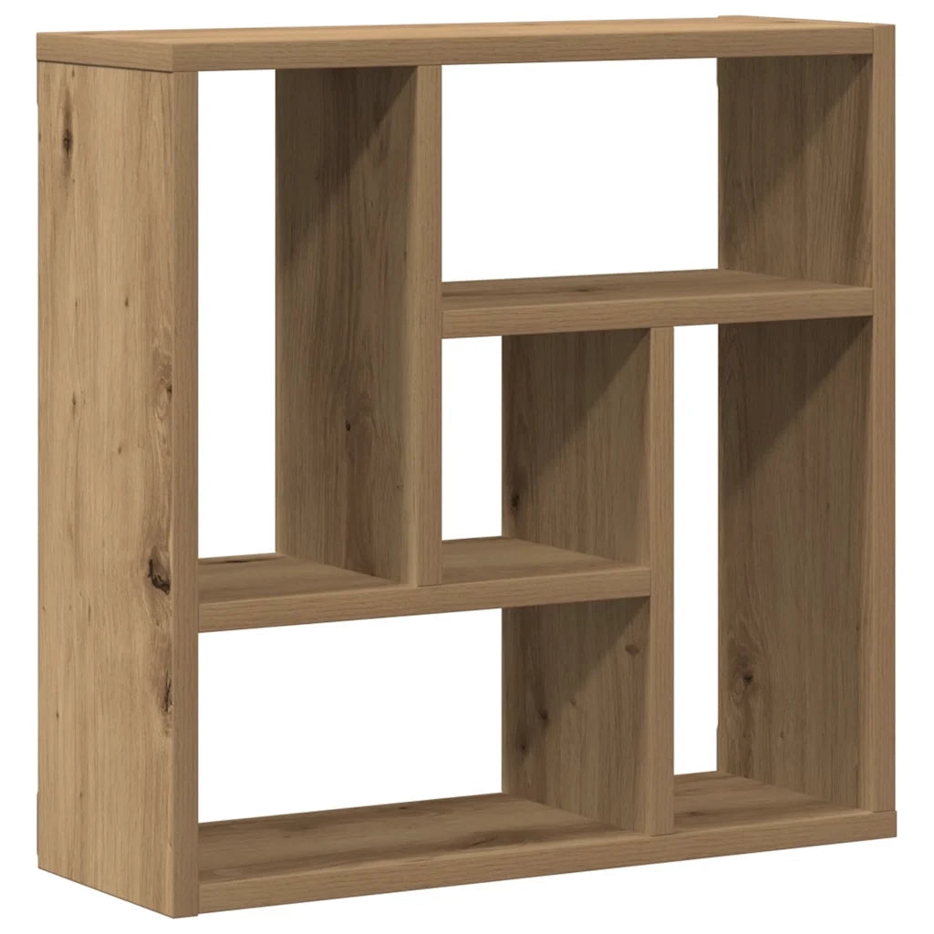 Scaffale a Parete Rovere Artigianale 45x16x45 cm in Truciolato 856072