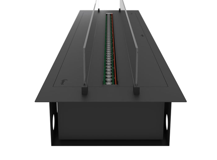 Camino a Vapore Elettrico da Incasso 180x48,5x33 cm Invapo Insert con Ricarica Automatica e LED RGB Nero