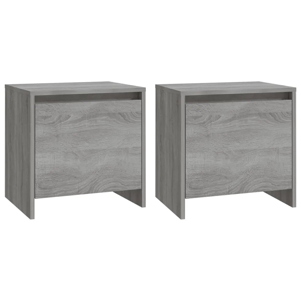 Comodini 2 pz Grigio Sonoma 45x34x44,5 cm in Truciolato 813047