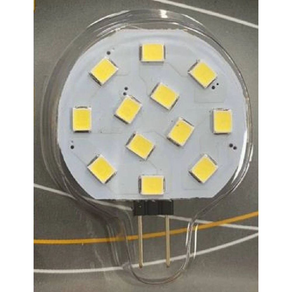 Trade Shop - Lampadina Luce Led Slim G4 1.8 Watt Lampada Piatta 12v Luce 6500k 3000k 4000k -