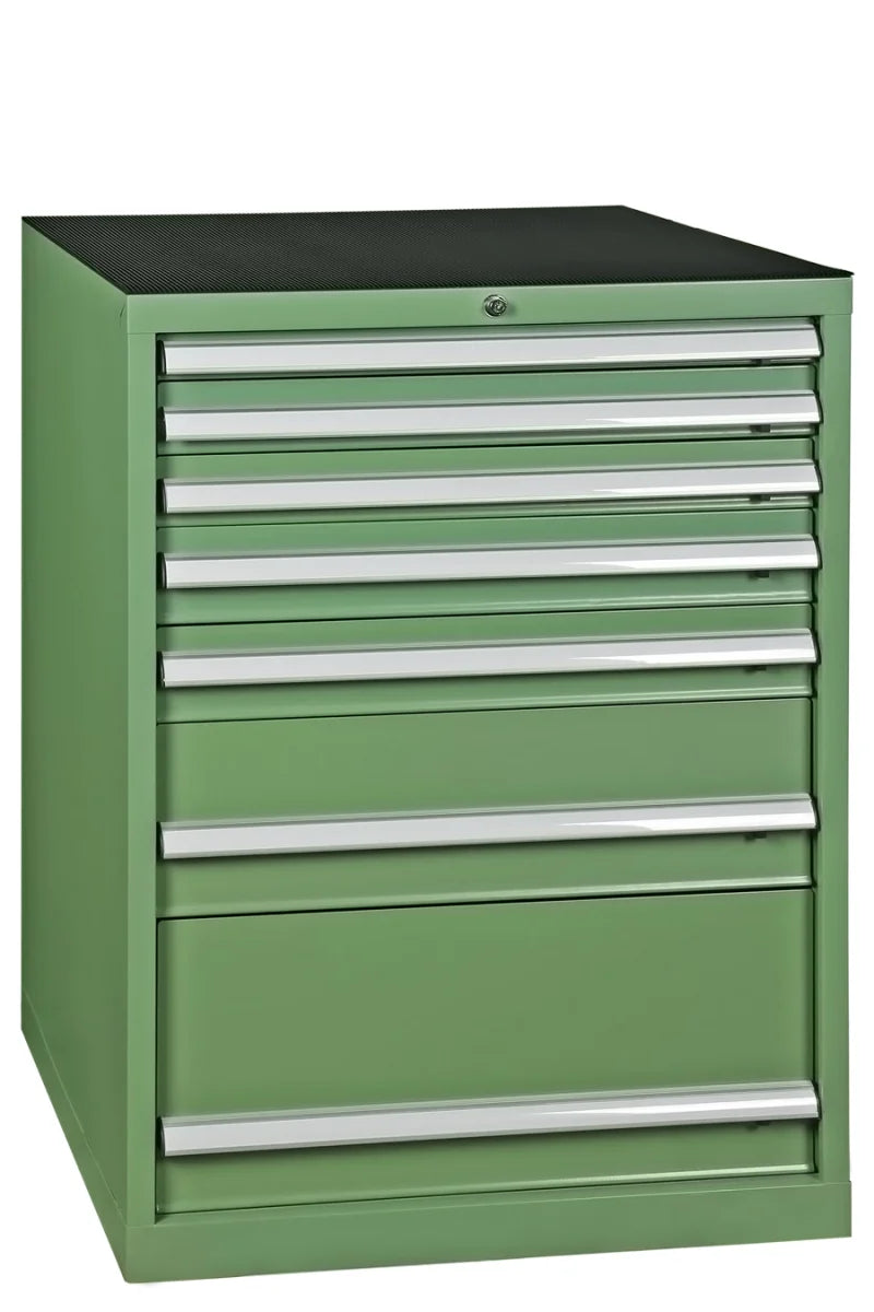 Mobiletto portautensili, cassettiera 7 cassetti, colore verde