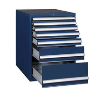Mobiletto portautensili, cassettiera 7 cassetti, colore blu