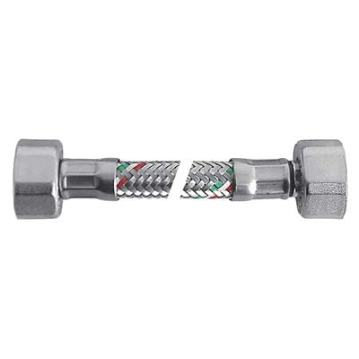 FLESSIBILE FLEXCORE FF PARIGI - INOX 304/PE-RT + GUARNIZIONE 3/8FF CM 20- 5 pezzi