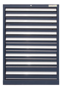 Mobiletto portautensili, cassettiera 10 cassetti, colore blu