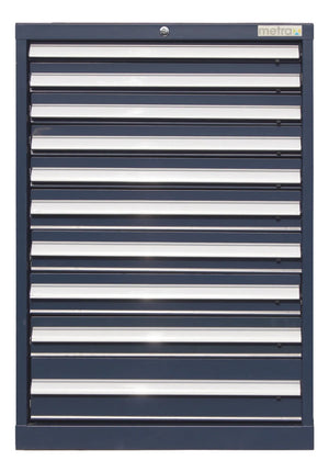 Mobiletto portautensili, cassettiera 10 cassetti, colore blu