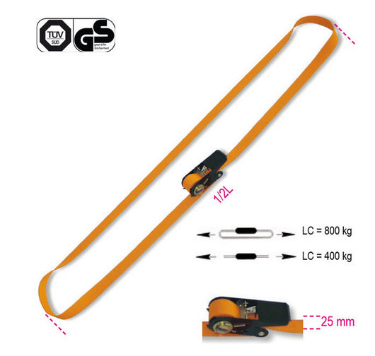 robur 8188c nastro ad anello a crichetto da mm 25 lunghezza 500 cm cod:ferx.10403