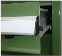 Mobiletto portautensili, cassettiera 10 cassetti, colore verde