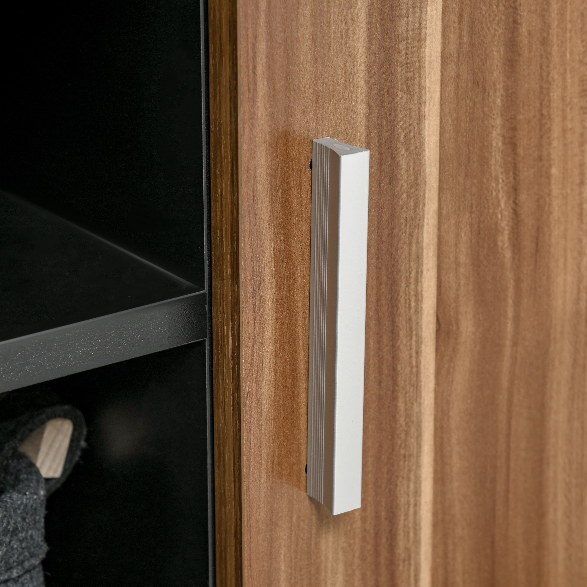 Mobile TV 105x40x55 cm per TV fino a 45 Nero e Marrone