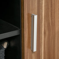 Mobile TV 105x40x55 cm per TV fino a 45 Nero e Marrone