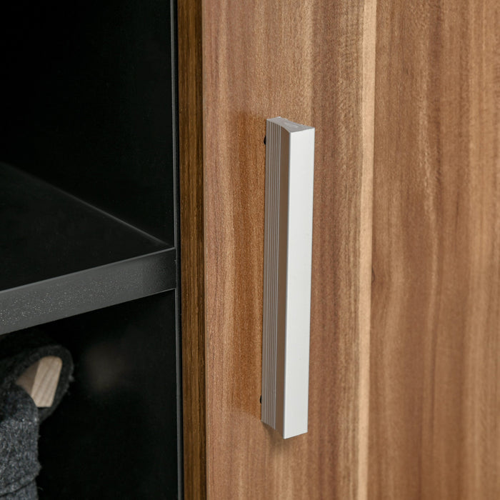 Mobile TV 105x40x55 cm per TV fino a 45 Nero e Marrone