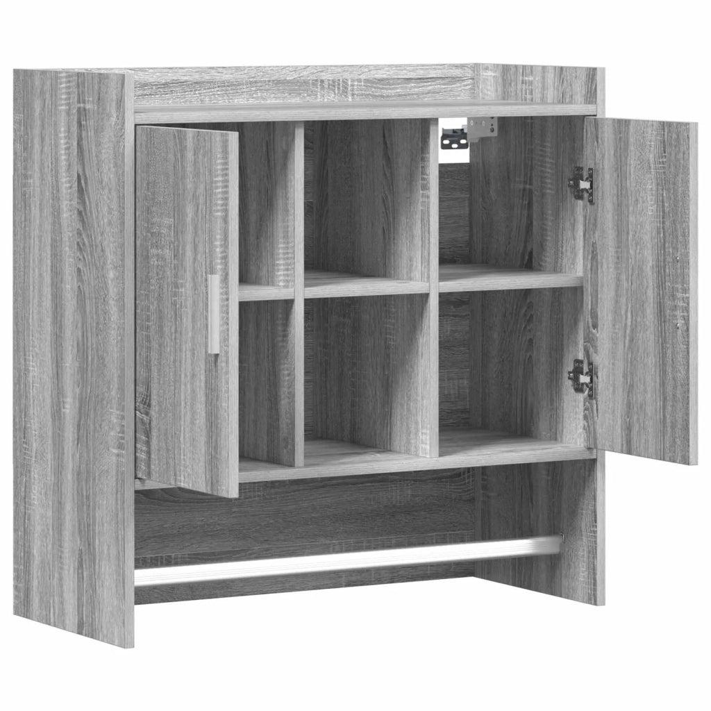 Scaffale da parete A parete Sonoma grigio 80 x 36 x 80 cm 8011376