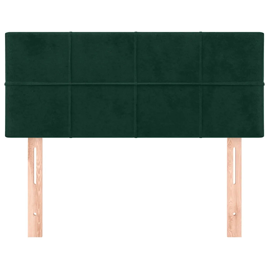 Testiera | Testata Verde Scuro 100x5x78/88 cm in Velluto