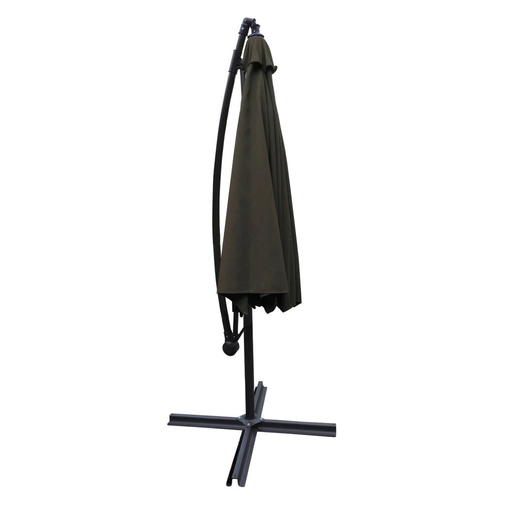 OAHUOmbrellone rotondo diametro 3m grigio + copertura