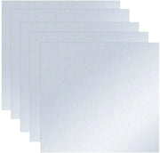 Zincata 99,99% Pura - 5 Pezzi - Dimensioni 140x140x0,2 mm - Densità 7,14 g/cc - Punto di Fusione 419,5 °C - Adatto per Laboratorio - Foglio di Metallo