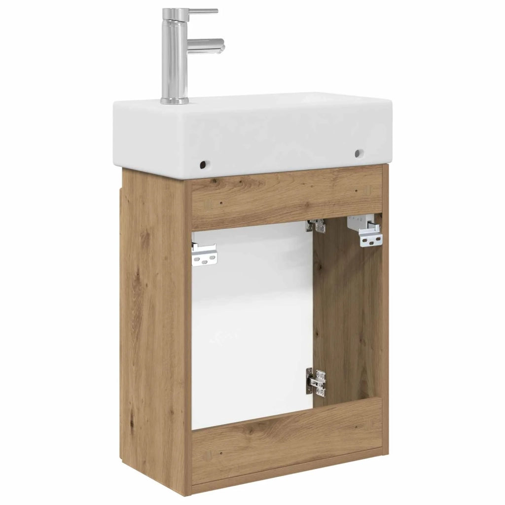 Mobile bagno con rubinetto Rovere Artigianale 889520