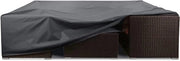 Ottomano reclinabile quadrato - impermeabile UV - tessuto 420D Oxford - set di sedute per giardino - 250 x 250 x 90 cm