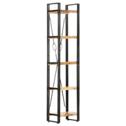 Libreria a 5 Ripiani 40x30x180 cm in Legno Massello di Mango cod mxl 33754