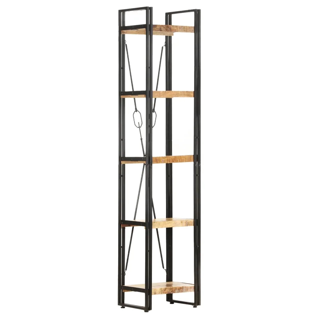 Libreria a 5 Ripiani 40x30x180 cm in Legno Massello di Mango cod mxl 33754