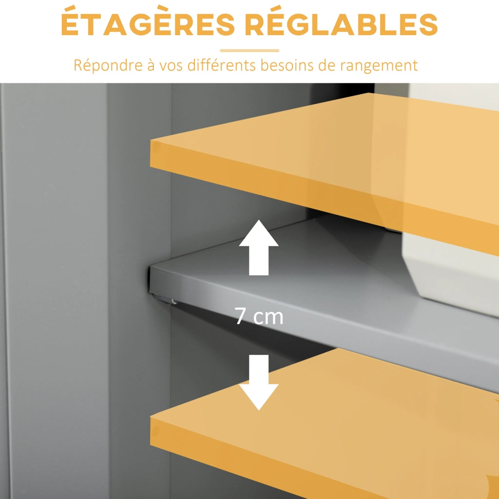Mobile bagno con 2 cassetti e anta ¨C Xylo ¨C Grigio 60x30x109 cm
