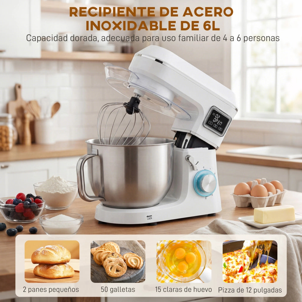 Battitore Planetario 6L 1400W ¨C zephmum ¨C Bianco