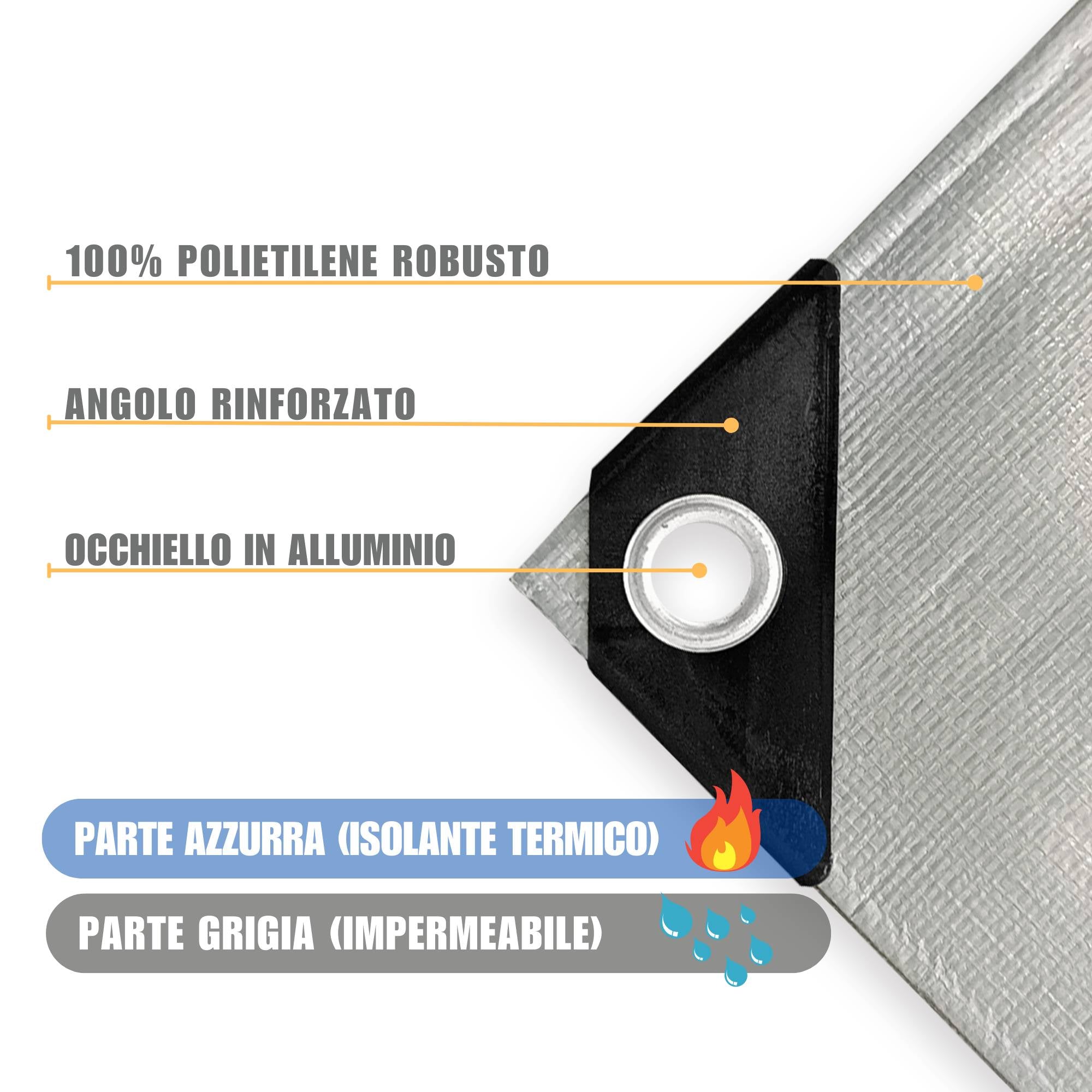 TELO OCCHIELLATO 245 GR 4X5