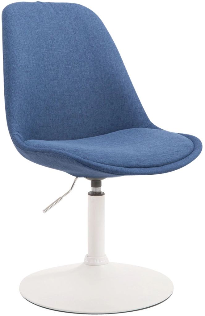 Sedia da pranzo MAVERICK in tessuto blu,bianco