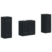 Set di Armadi da Bagno da 2 Pezzi UTRECHT Nero 3418054