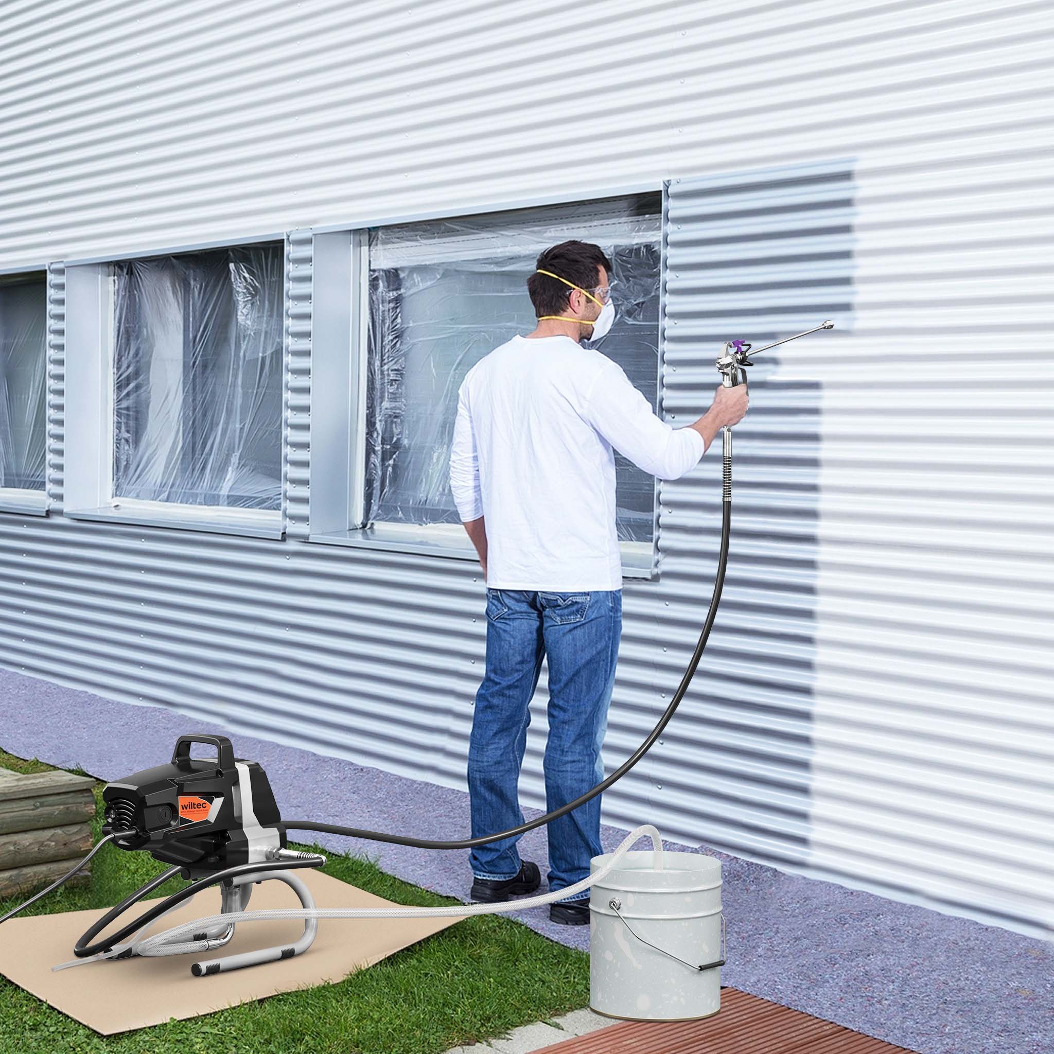 Spruzzatore di vernice ad alta pressione 207 bar 1,5l/min Con ugello e prolunga