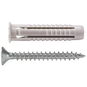 Tassello fx universale in nylon 6x30 con vite zincata tps pozidriv pezzi 100