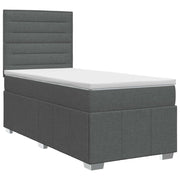 Letto box spring con materasso Grigio Scuro 80 x 200 cm Tessuto 3454002