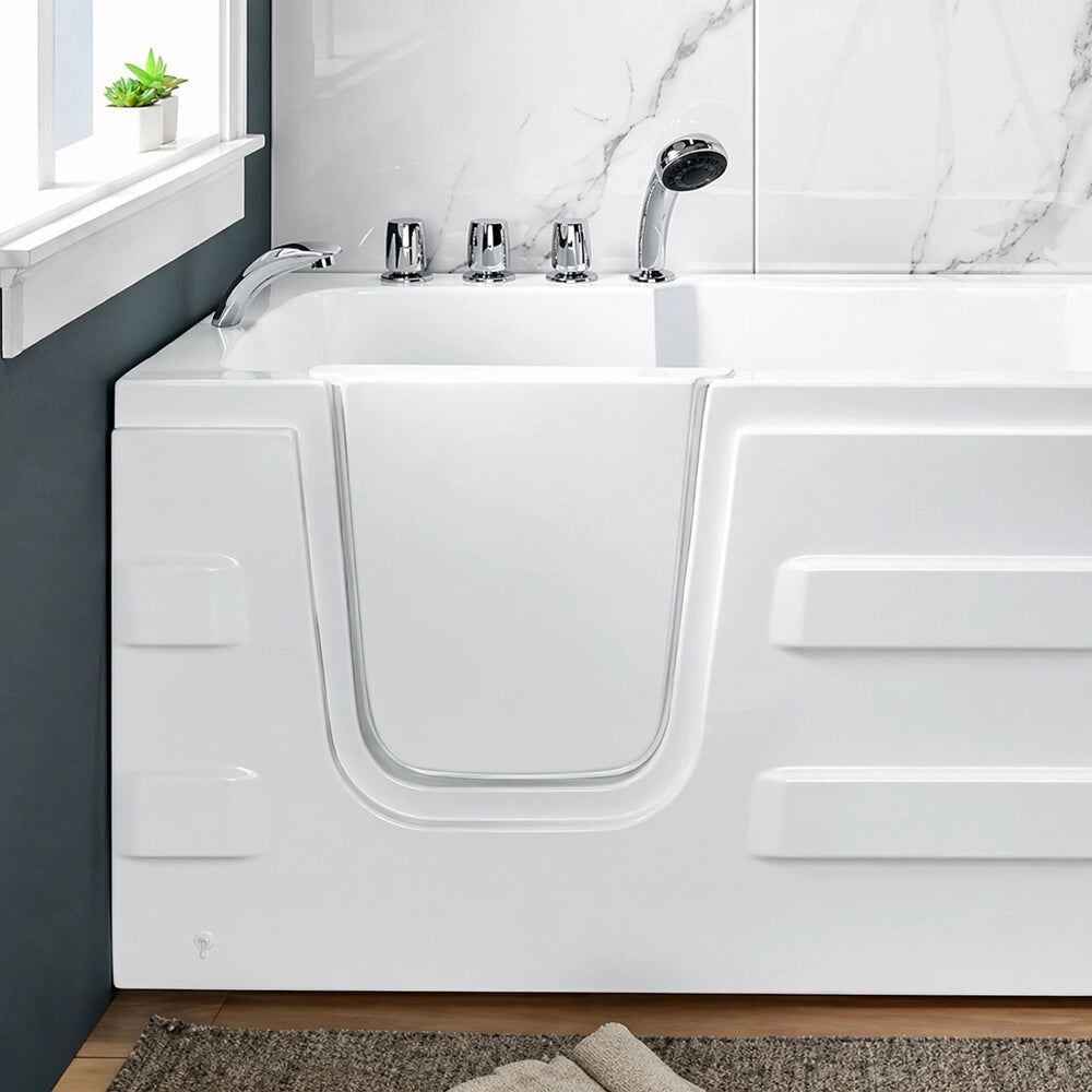 Vasca per anziani con sportello 170x76 cm angolare con apertura a sinistra
