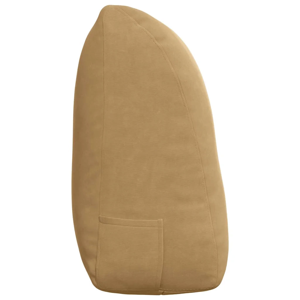 Cuscino per Schiena | Cuscino dorsale Marrone 120 x 24 x 50 cm Velluto