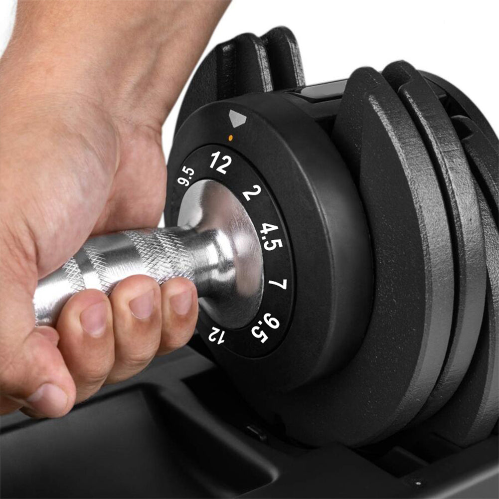Manubrio da Palestra Regolabili da 2-12 kg Allenamento Palestra con Pesi da Casa