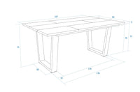 Tavolo da Pranzo, 167x90x74 cm, Per 8 persone, Tavolo Cucina, Nero