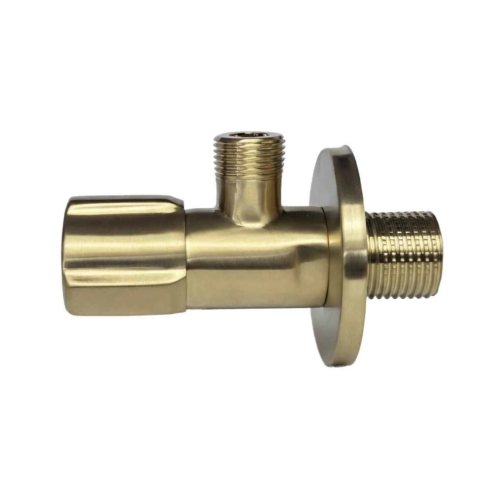 Valvola Ad Angolo 02 1/2" X 3/8" Brush Gold