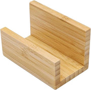 Display Stand per Ufficio in Legno con Design Naturale per Carta da Visita Standard