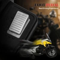 Moto Elettrica per Bambini, Honda, 3 km/h, Musica & Luce, 3-6 Anni, fino a 30 kg, Giallo