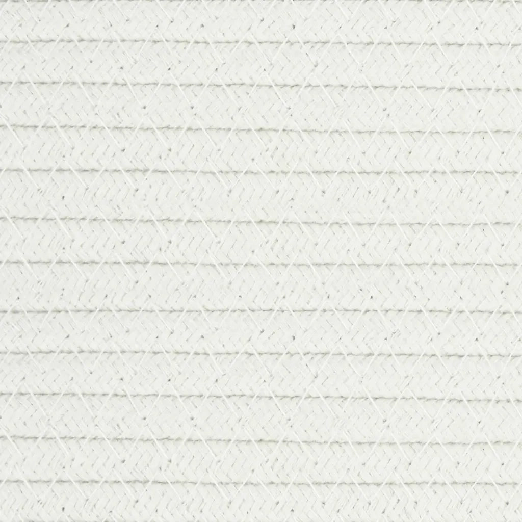 Cestino Portaoggetti Grigio e Bianco ?49x65 cm in Cotone CFW9150962