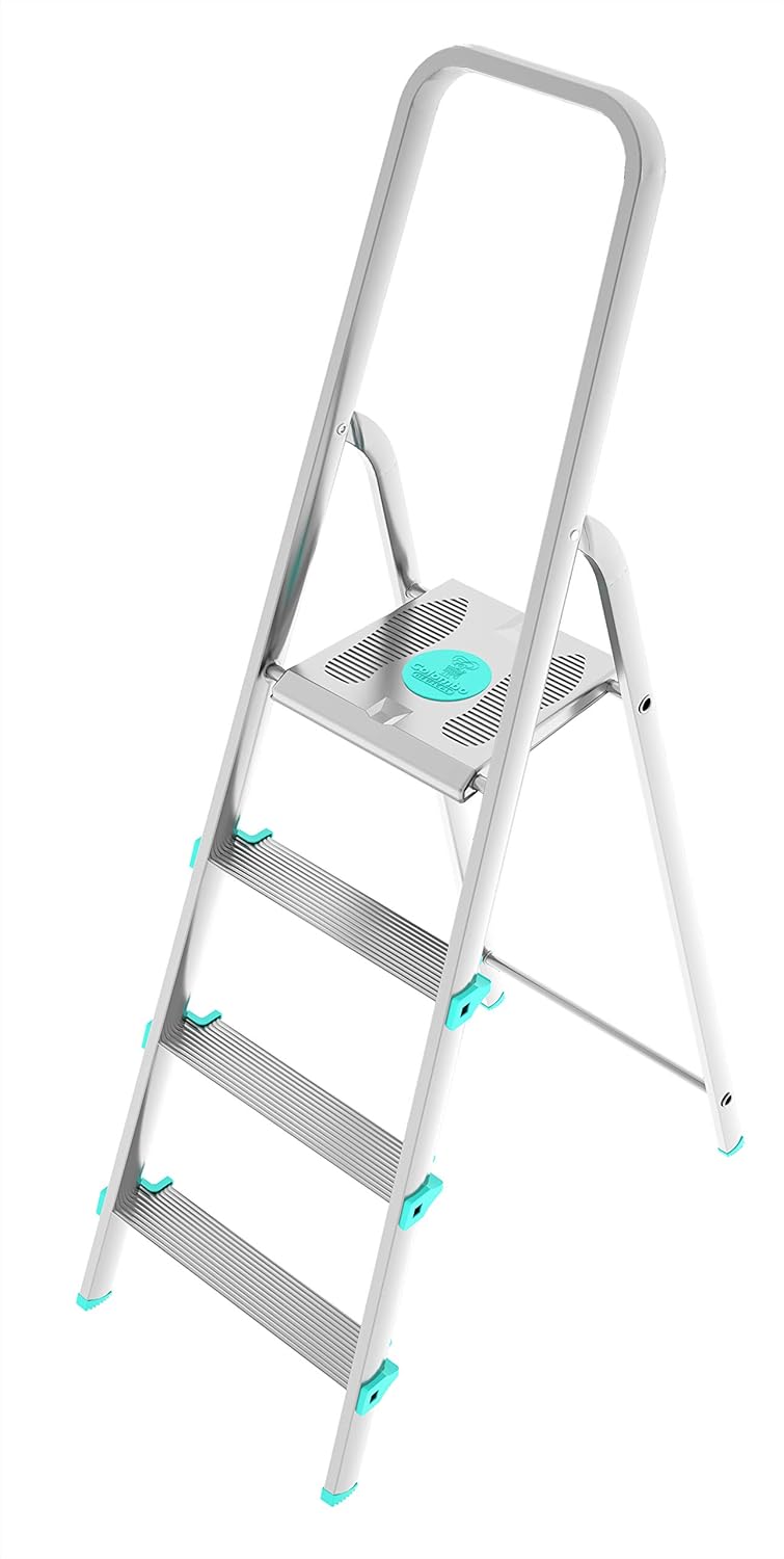 Scala a 4 gradini ultraleggera e stabile ideale per casa mod.Libellula COLOMBO