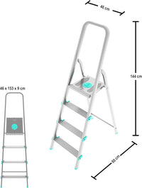 Scala a 4 gradini ultraleggera e stabile ideale per casa mod.Libellula COLOMBO