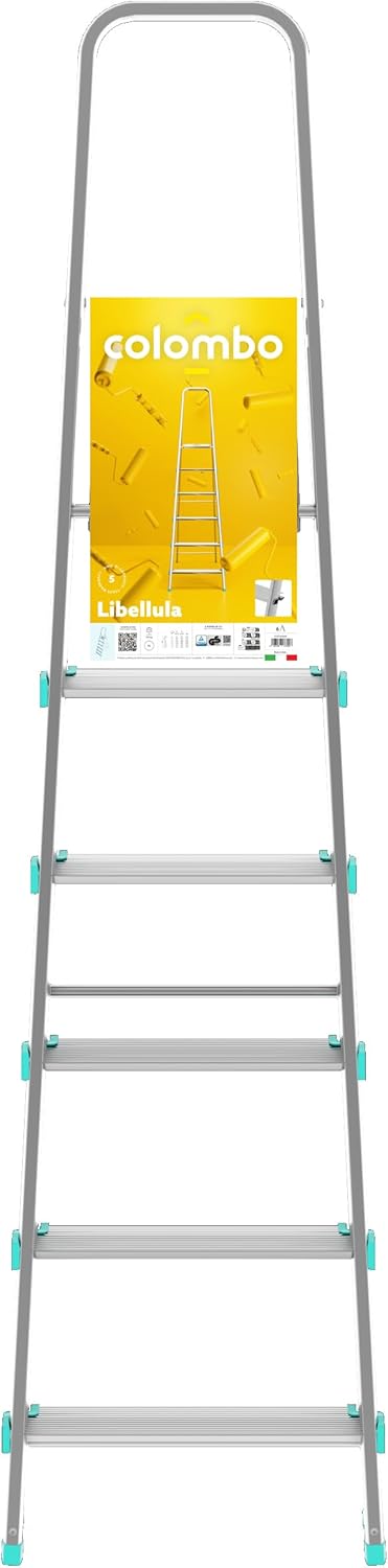 Scala a 6 gradini ultraleggera e stabile ideale per casa mod.Libellula COLOMBO