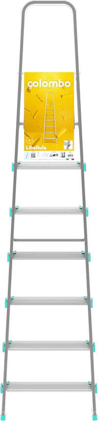Scala a 7 gradini ultraleggera e stabile ideale per casa mod.Libellula COLOMBO