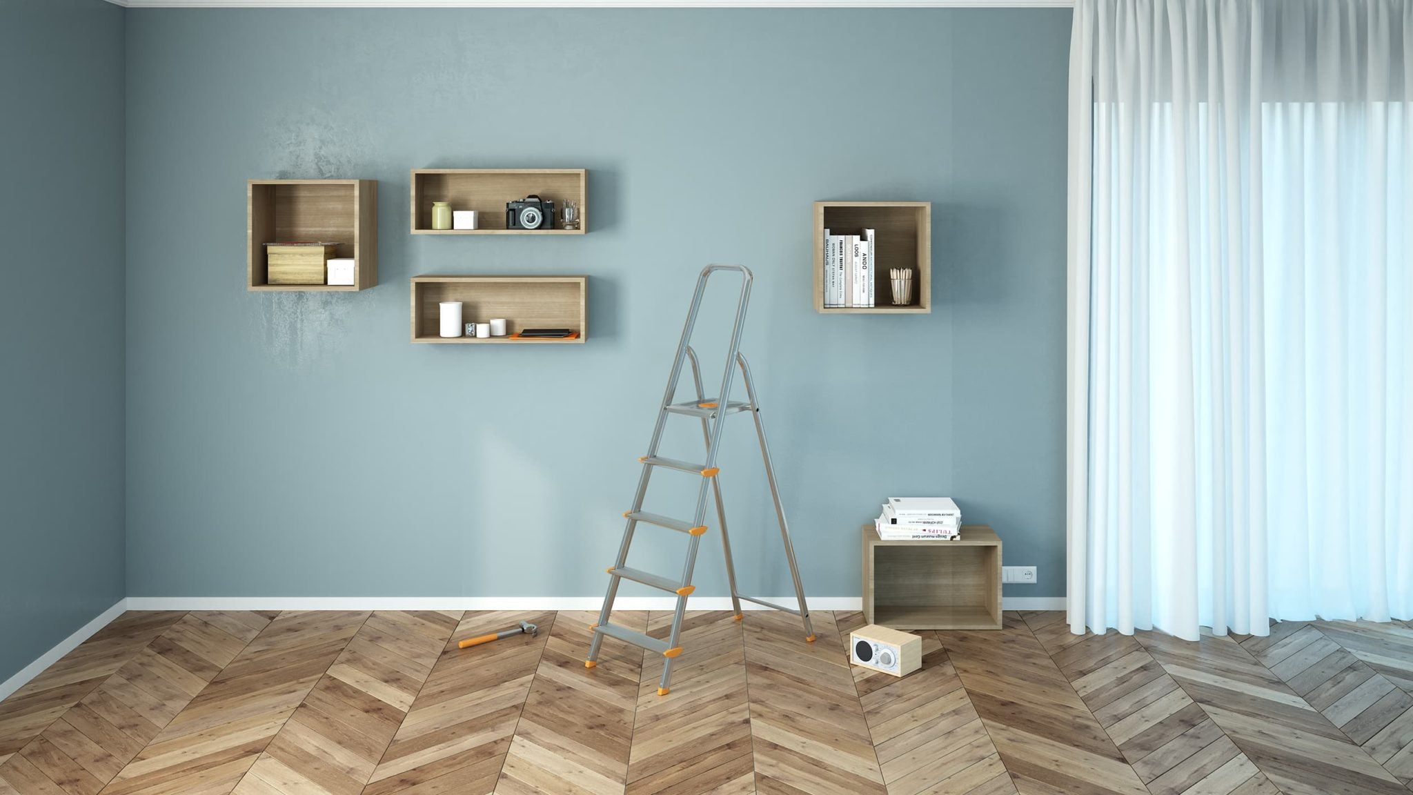 Scala a 5 gradini Robusta e Leggera mod.  Alluminium COLOMBO