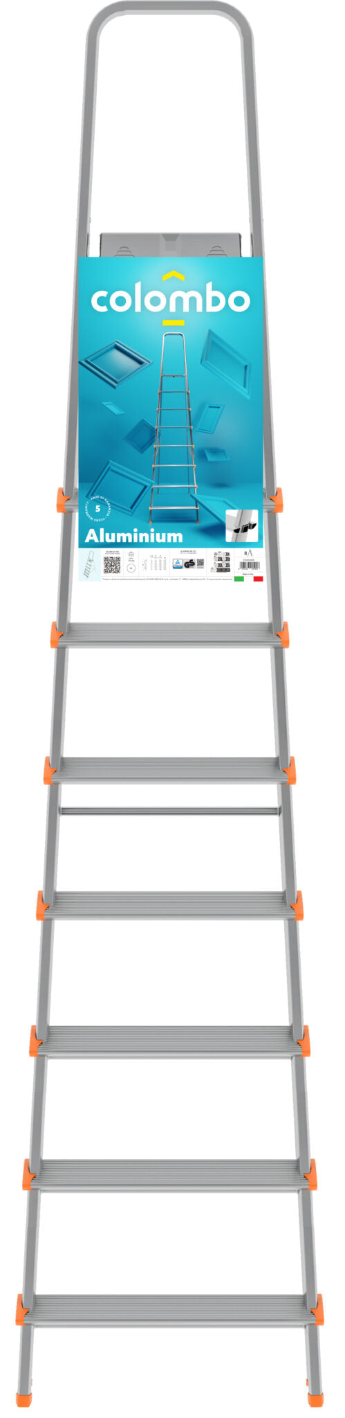 Scala a 8 gradini Robusta e Leggera mod.  Alluminium COLOMBO