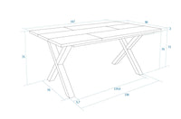 Tavolo da Pranzo, 167x90x74 cm, Per 8 persone, Tavolo Cucina, Rovere